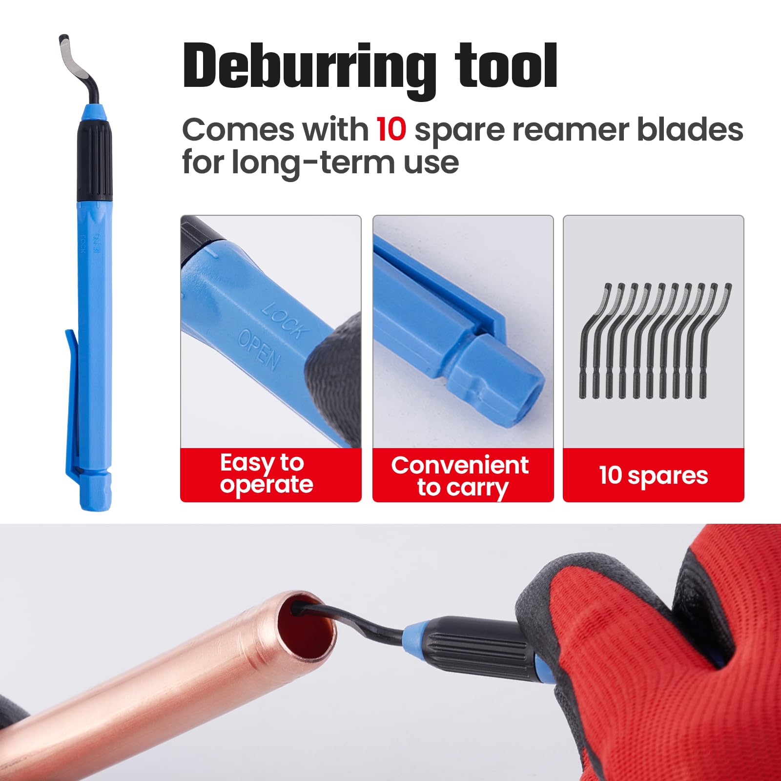 Copper Pipe Cutter Kit - HVAC & Plumbing -3 Copper Pipe Cutter Kit - HVAC & Plumbing -3
