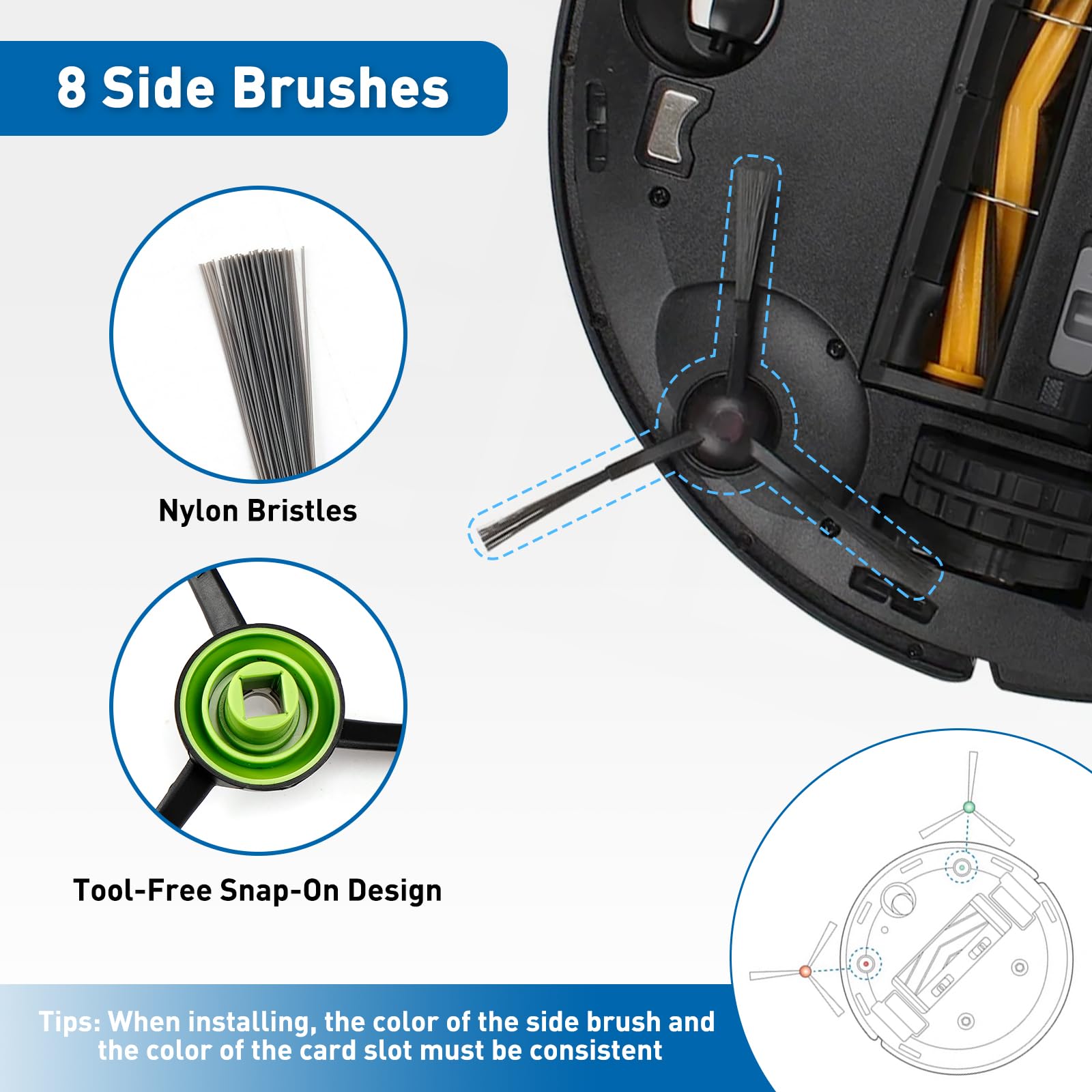 Ecovacs Deebot N8/N8+/N8 Pro/N8 Pro +/T8/T8+/T8 AIVI/T8 AIVI+/T8
