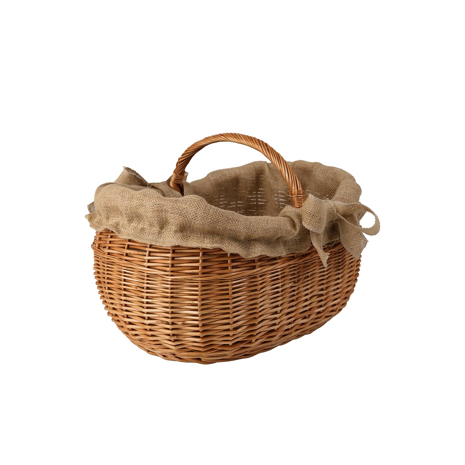 Cesta Portalegna da Interno in Vimini Porta Legna da Interni Fatto a Mano Cesta in Vimini per Legno Cestino per tronchi Ceste per Legna da Interno