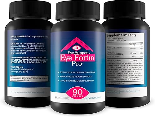 Miniatura 4 de Eye Support Eye Fortin Pro - Nuestras mejores píldoras para la visión - Suplementos para el cuidado de los ojos Suplemento de visión saludable -