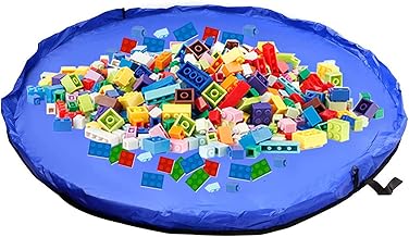 Samcos Toy Storage Bag, Children's Play Mat, Large Capacity, 59.1 inches (150 cm), Diameter 59.1 inches (150 cm), Foldable Toy Storage Bag, Easy Cleanup, Storage Supplies