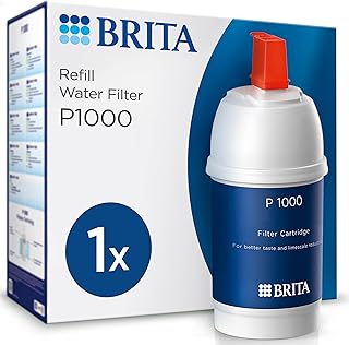 BRITA Filtro de agua para grifo, 12 meses de agua filtrada, Blanco, 1 Unidad (Paquete de 1)