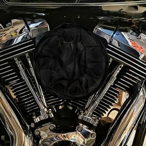 Miniatura 3 de REBACKER Motocicleta impermeable filtro de aire lluvia calcetín a prueba de polvo cubierta protectora para Harley Dyna Sportster Touring Softail