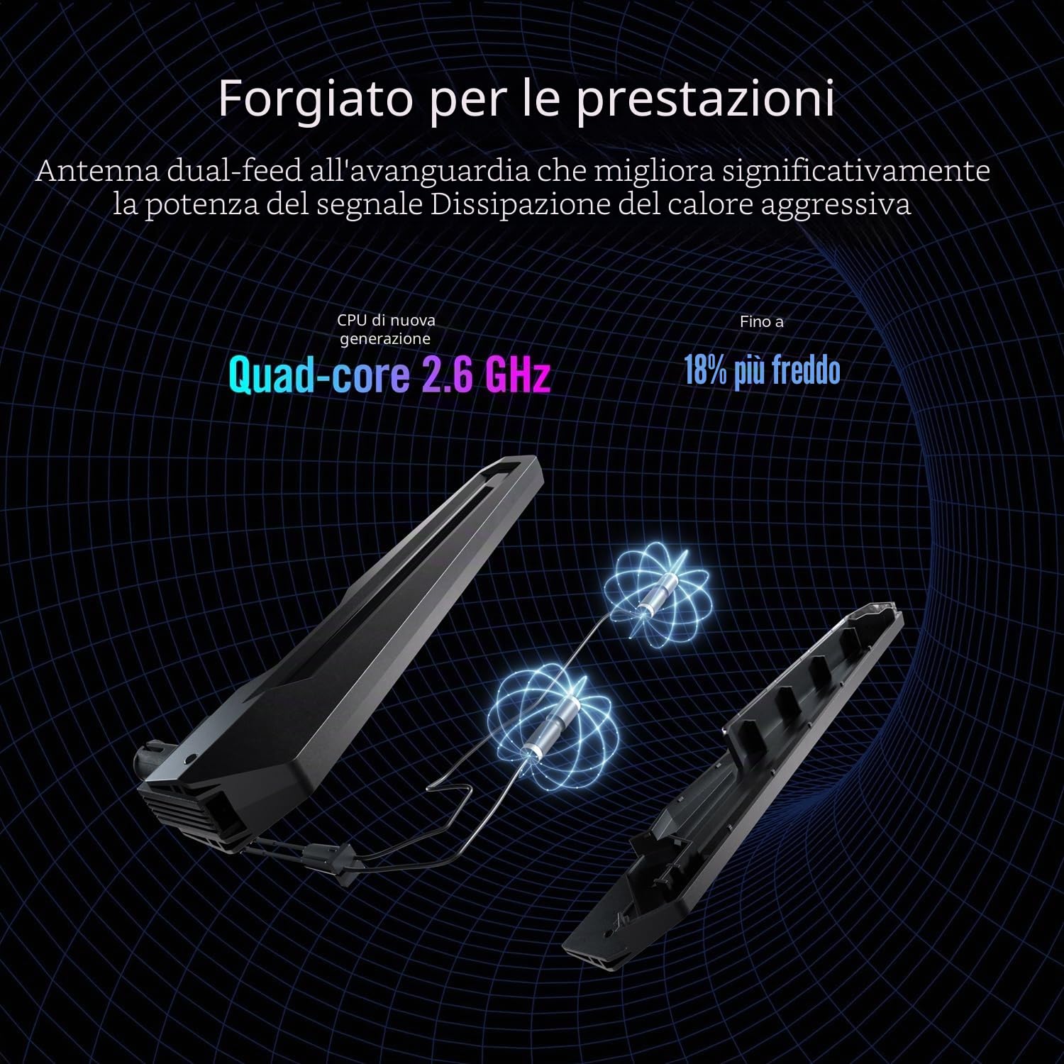 ASUS ROG Rapture GT-BE98 WiFi 7 Router, quad-band, banda 320 MHz, 4096-QAM, funzionamento multi-link, doppia porta 10G, WAN di backup, sicurezza di rete, compatibilità AiMesh