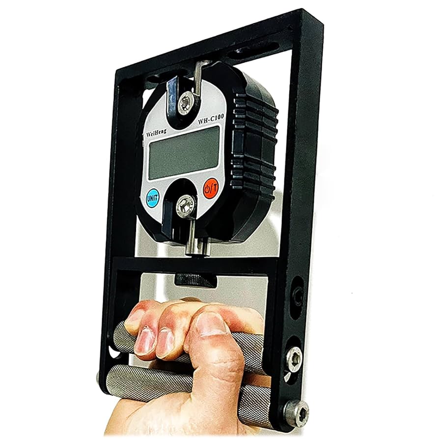 Amazon.co.jp: 握力テスター 330ポンド/150kg、デジタルハンド