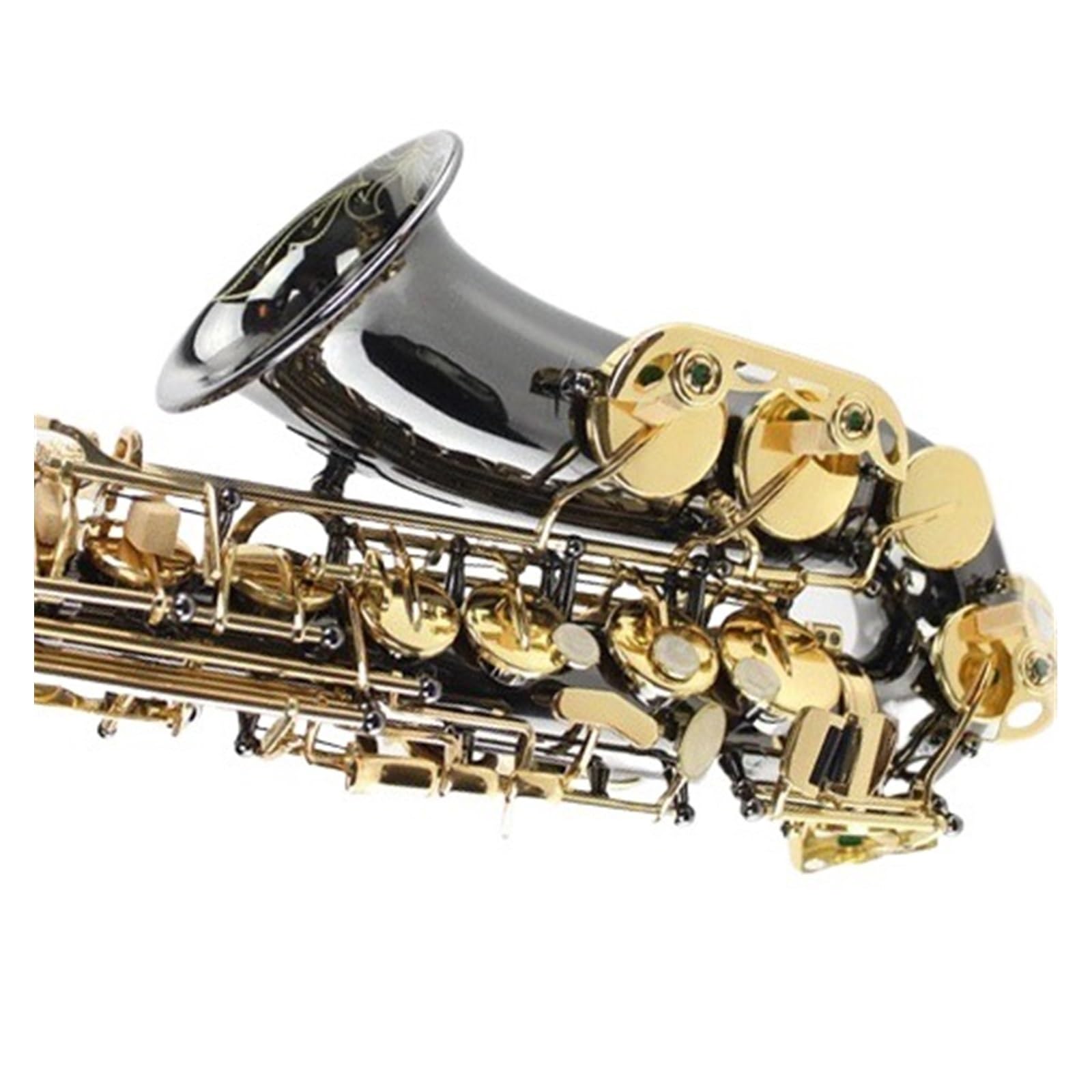 Instrument Muzyczny Saksofon Tenorowy B Dur Ze Srebrną Powierzchnią I Złotą Konstrukcją Saksofon