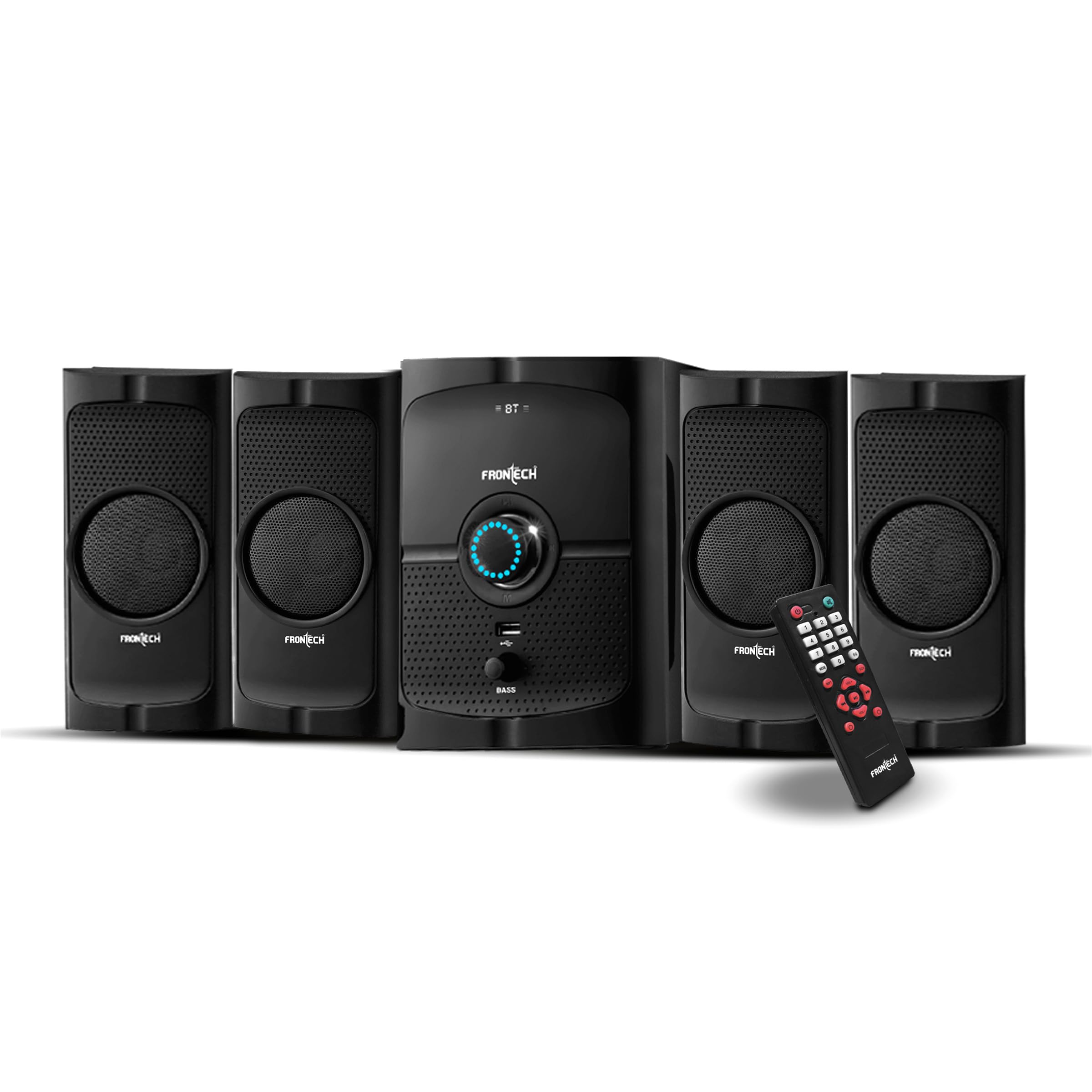 FRONTECH 4.1 Channel Multimedia Bluetooth Speaker System with Powerful Bass & Surround Sound. (SW-0127)-image-46