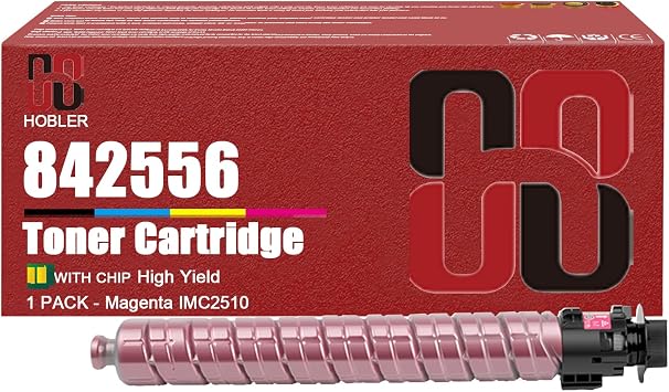 VERIMP IMC2510 Toner Cartridges Compatible for Ricoh 842554 842557 842556 842555 Toner Cartridge Work for Ricoh IM C2510 IM C2010 Printers 1 Magenta Pack