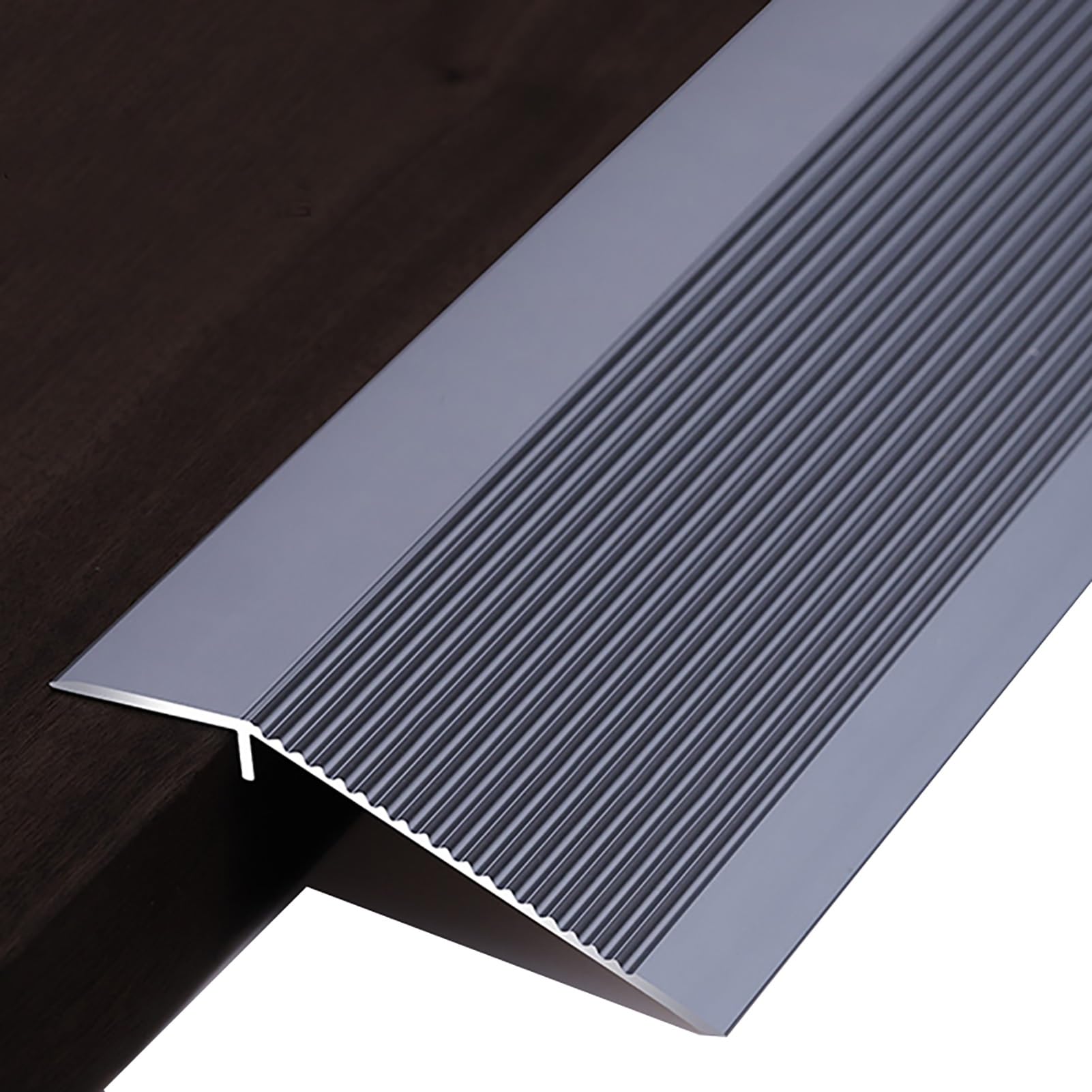 Profilo Di Transizione KADEUX Per Pavimenti - Alluminio Antiscivolo, 10cm, Colore Argento - Foto 12