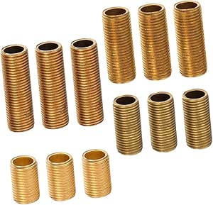 Amazon.com: Gadpiparty 12pcs Brass Lamp Parts Hardware Threaded Dowel ...