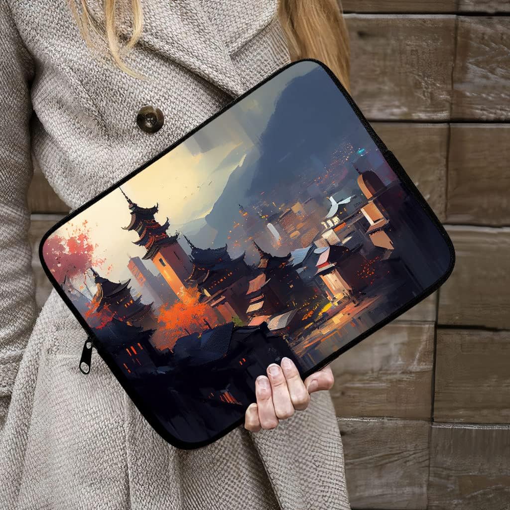 City Print iPad Sleeve - Skyscrapers Tablet Sleeve - Cool Carrying Case - 13 inches