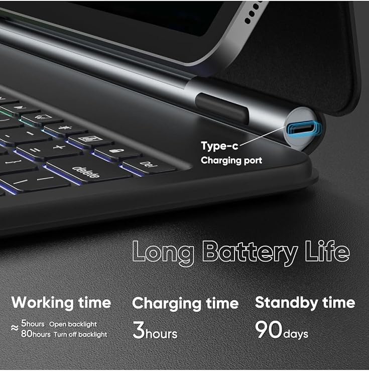 Magic Keyboard Touchpad Rgb Light Keyboard Case Compatible with Fogy Galaxy Tab S10+ 12.4