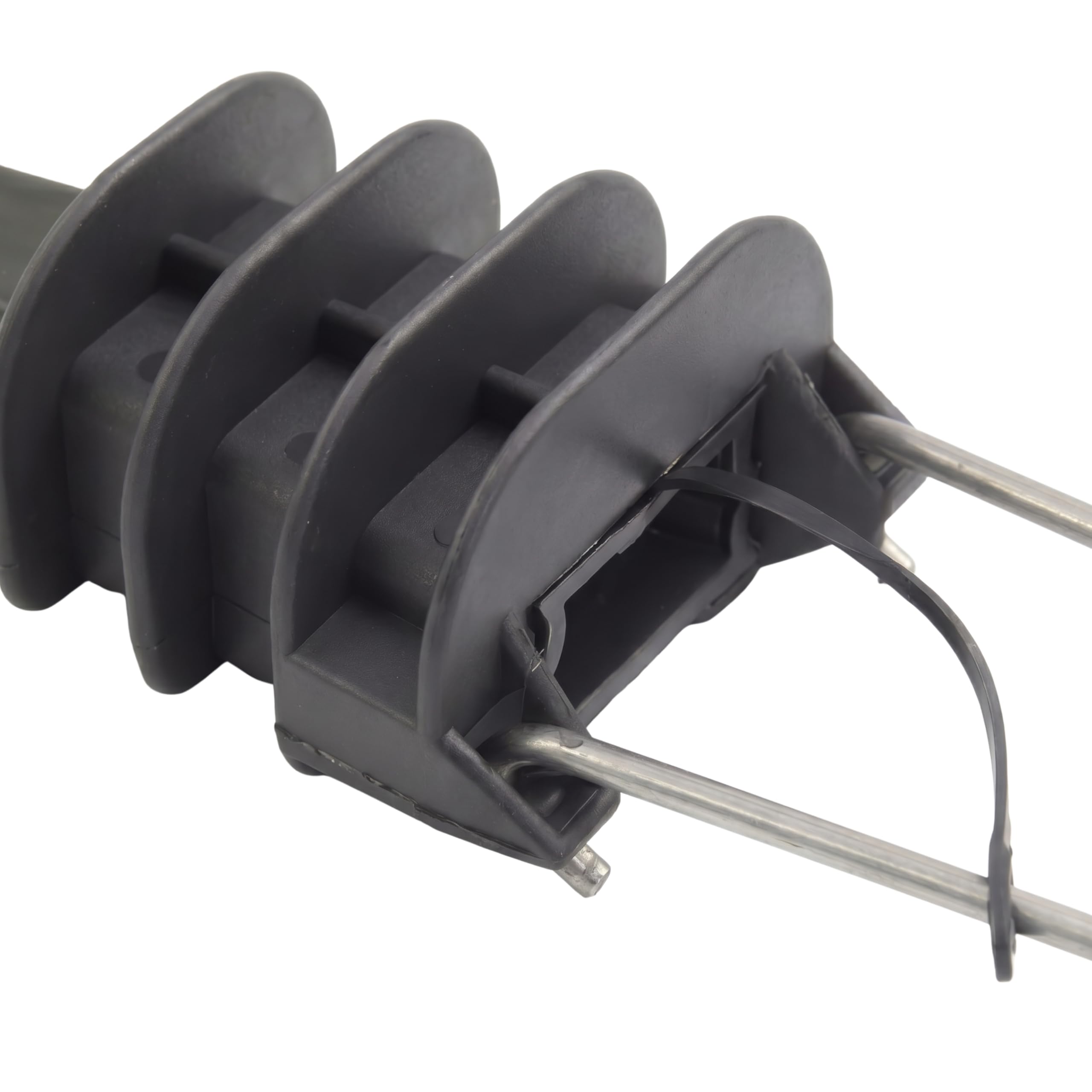 Silex | Pinza de Anclaje PE SXL25 para 4 cables | Tendido Aéreo Exterior | Para Instaladores Profesionales | Amarre Seguro Multicable de 5 a 10 mm | 10 uds