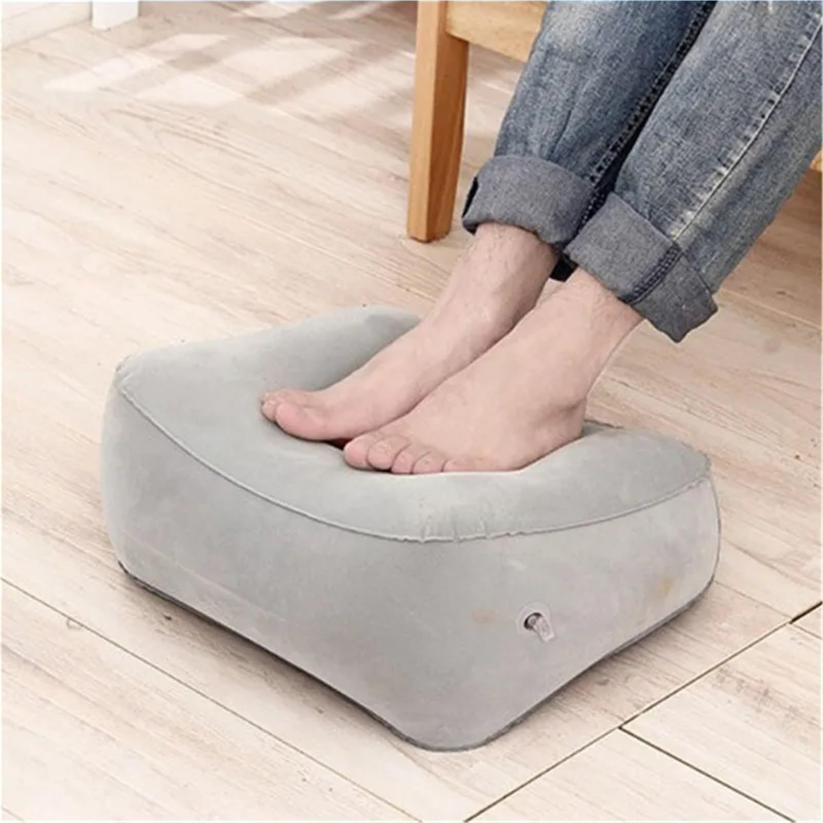 Nützliche aufblasbare tragbare Reise Fußstütze Kissen Flugzeug Zug Kinder Bett Fußstütze Pad for Reise Massage Auto