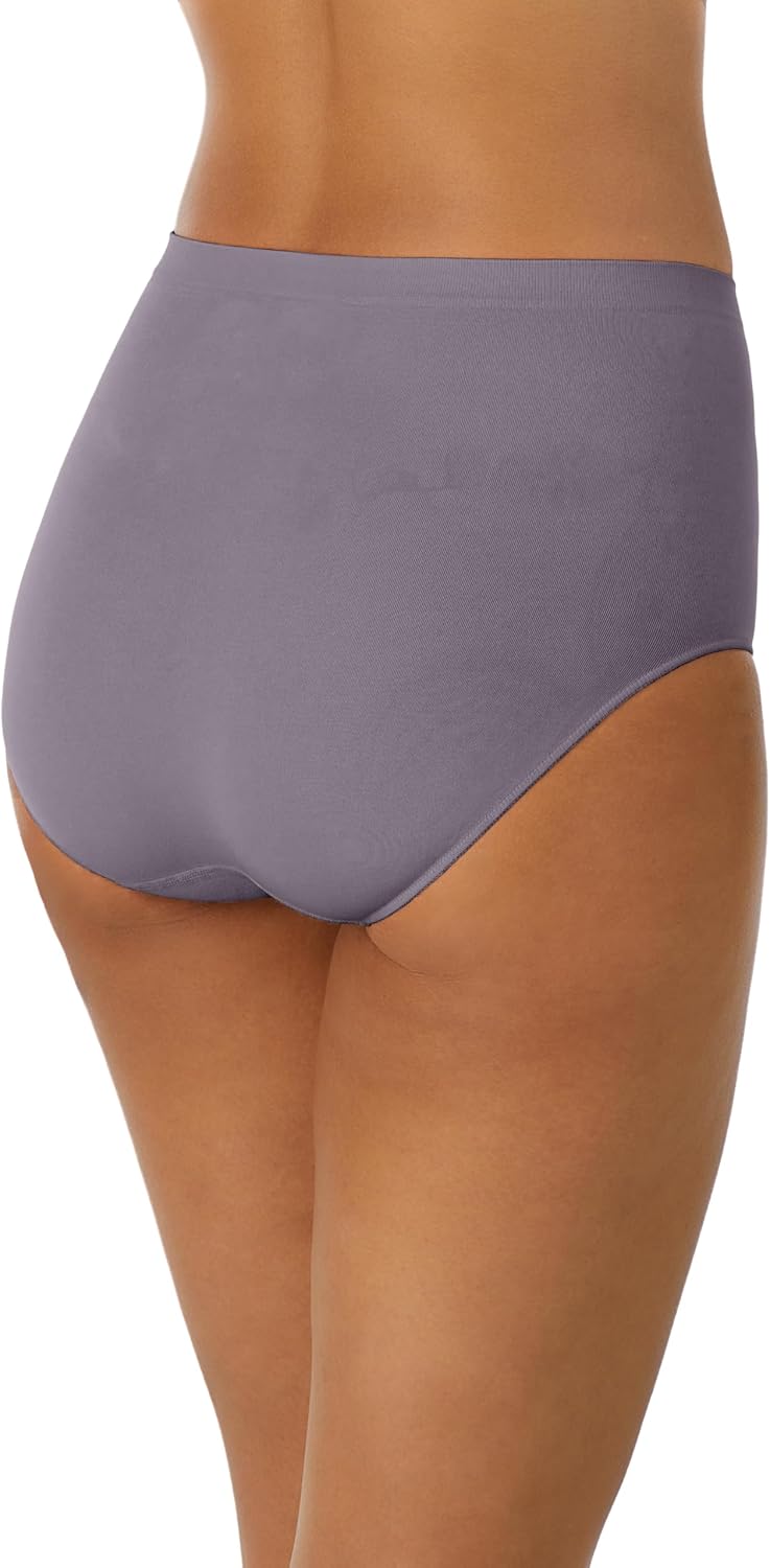 ELLEN TRACY Women’s Full Brief Panties Breathable Seamless Underwear 4-Pack Multipack (Regular & Plus Size) - Image 2