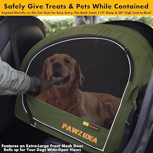 Miniatura 4 de PAWZIDEA Cochecito grande para perros con transportador desmontable, jaula portátil para perros de viaje en automóvil, múltiples cochecitos para