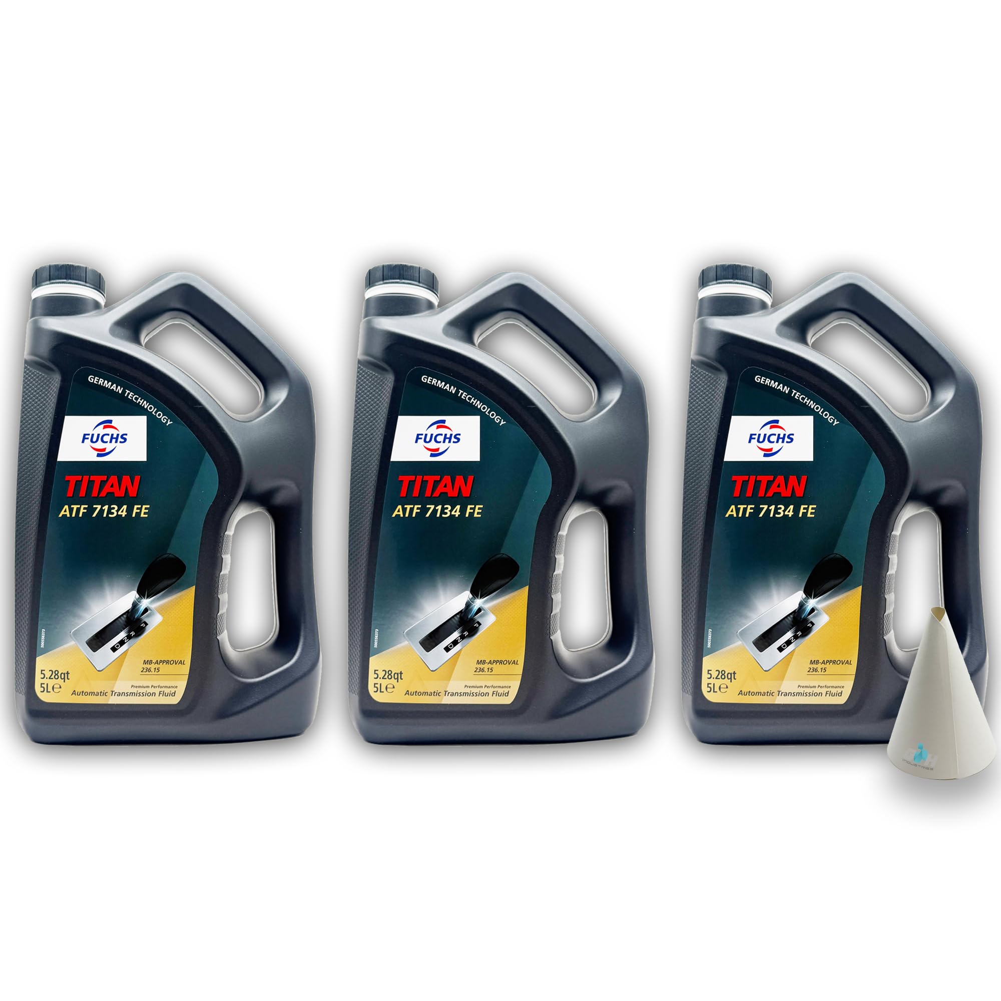 Fuchs Titan ATF 7134 FE | 5 L | kompatibel mit MB-Approval 236.15 | Getriebeöl für Automatikgetriebe | Typ 7-G Tronic Plus (NAG II +) | 5 Liter | Automatik-Getriebeöl