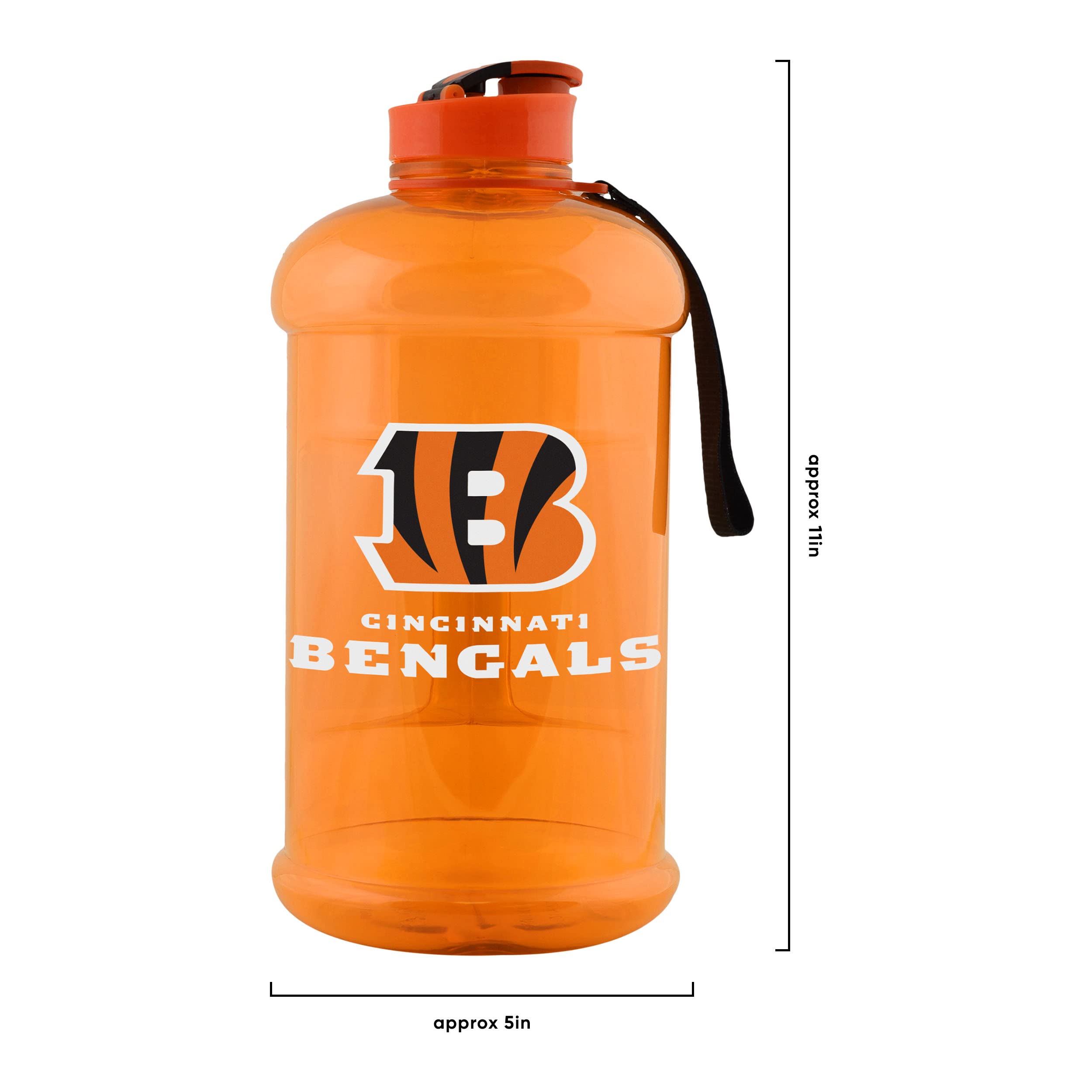foco NFL Sportflasche, groß, Team-Farbe, transparent