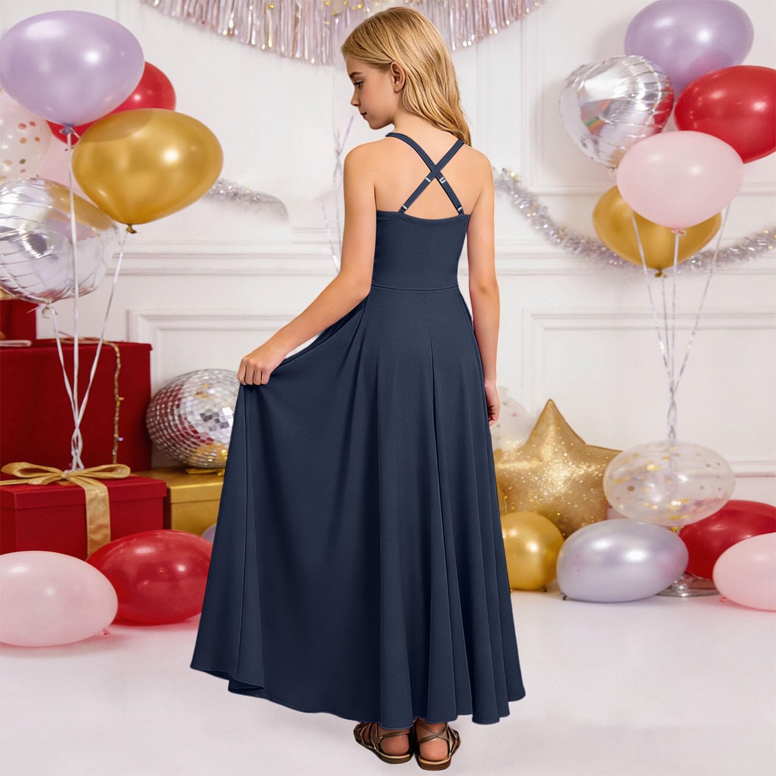 Vestido Niña Verano Algodón Fiesta Princesa Manga Corta Tul Flores Elegante Casual Suave Transpirable Infantil Lindo Primavera A143