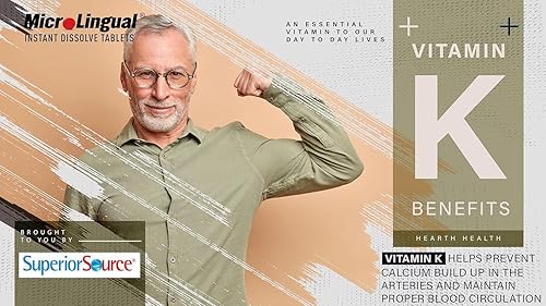 Miniatura 10 de Superior Source Triple K, fórmula 3 en 1, MK-4 500 mcg, MK-7 50 mcg, K1 500 mcg, tabletas microlignuales de disolución rápida, 30 unidades, huesos y