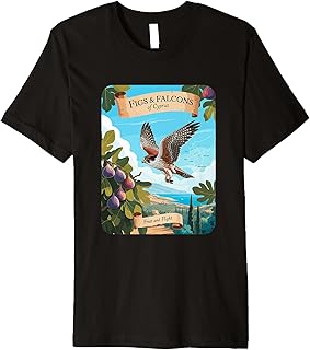 Figs Falcons Cyprus Nature Birds Scenic Flight Fruit Premium T-Shirt