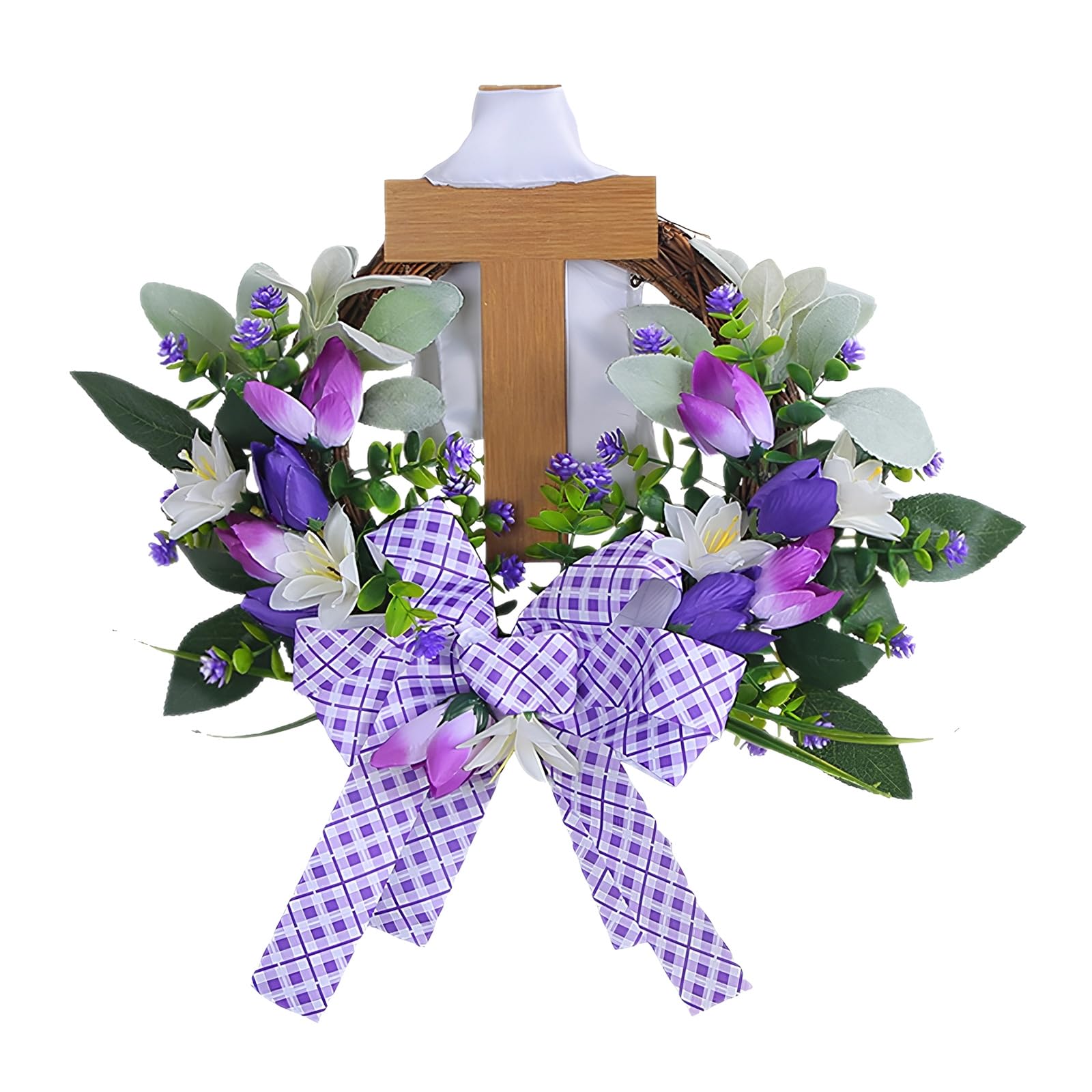 Festival Easter Crosses Wreath Using Artificial Silk Flower Festival Wreath for Decorations in Churches and Residences Silk Garlands