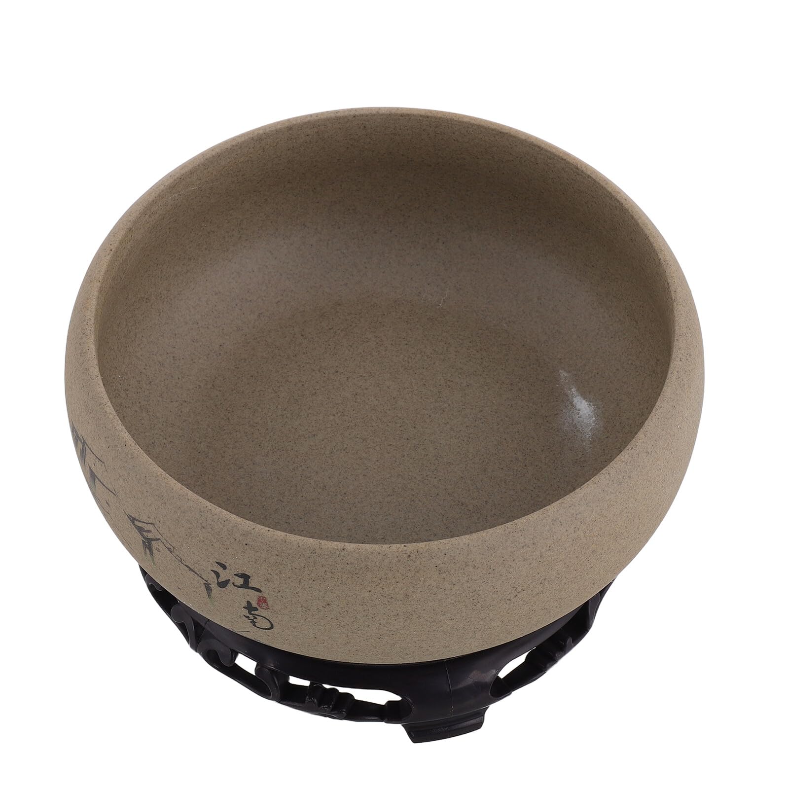 Pot de fleurs hydroponique en céramique bleu et blanc 19cm BESPORTBLE pour lotus intérieur