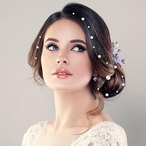 Miniatura 5 de 2022 calcomanías de perlas, 7 tamaños, perlas autoadhesivas para el cabello con pinzas para el cabello, manualidades, bricolaje, arte de uñas, cara,