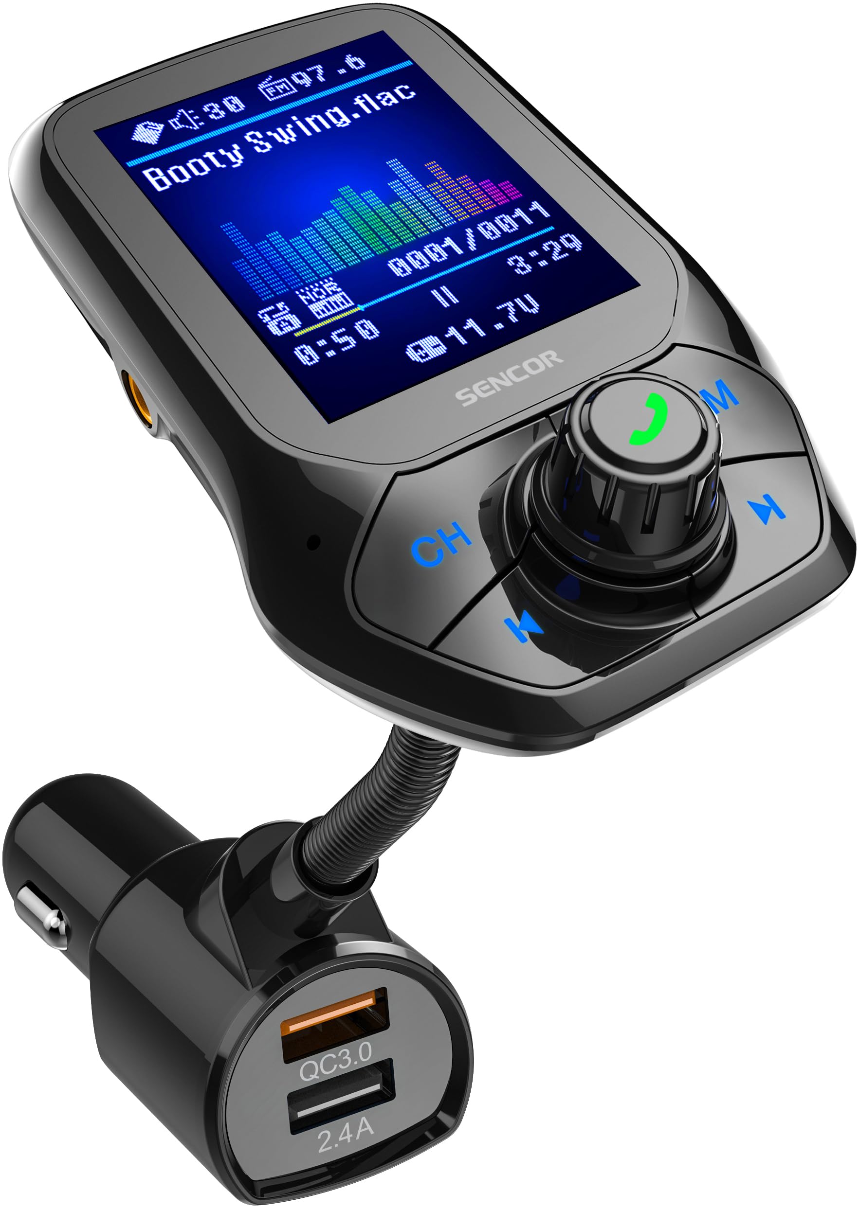 Transmetteur FM Bluetooth De Voiture SENCOR SWM 5858BT Sencor