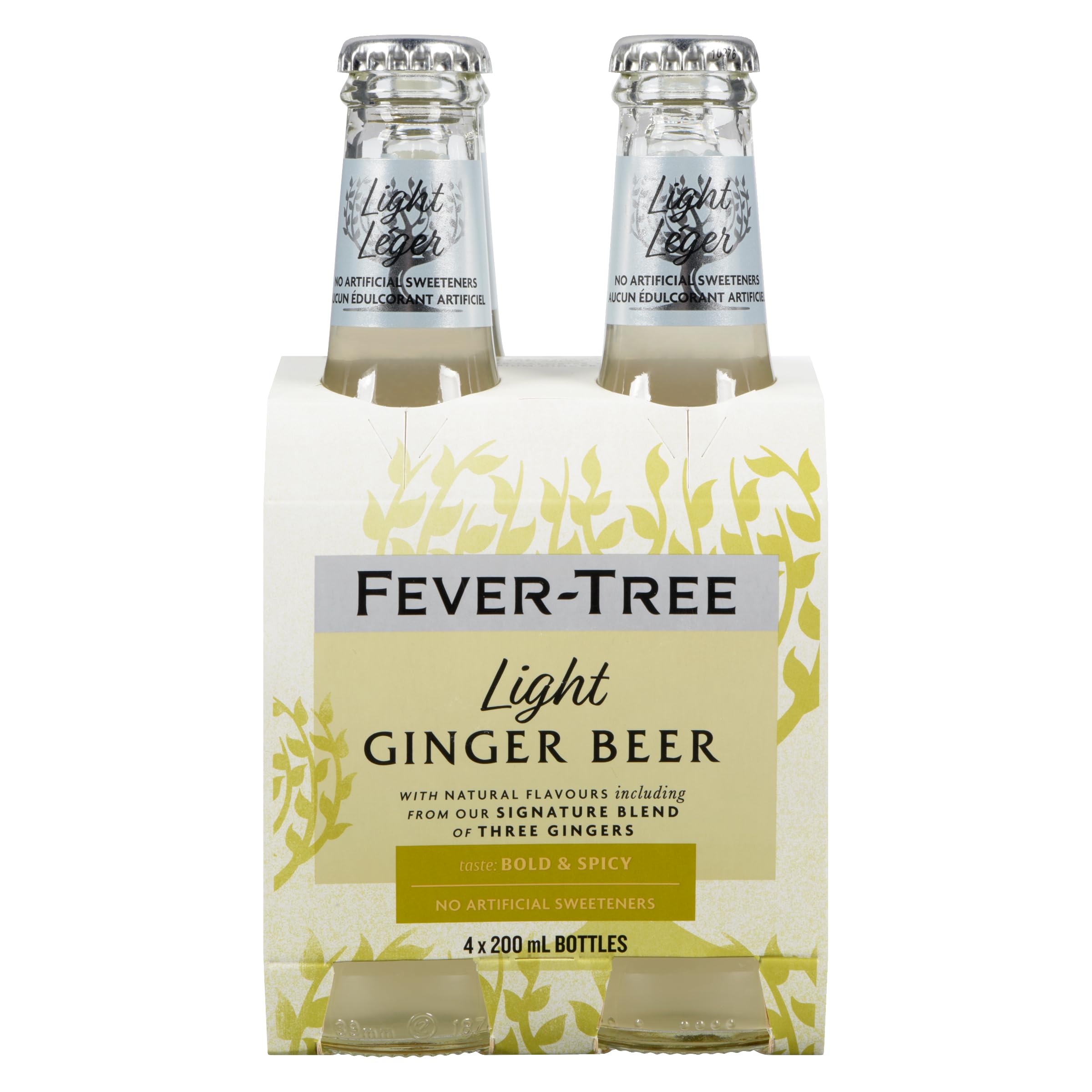 Fever-Tree - Naturally Light Ginger Beer Mixers - 4 Pack