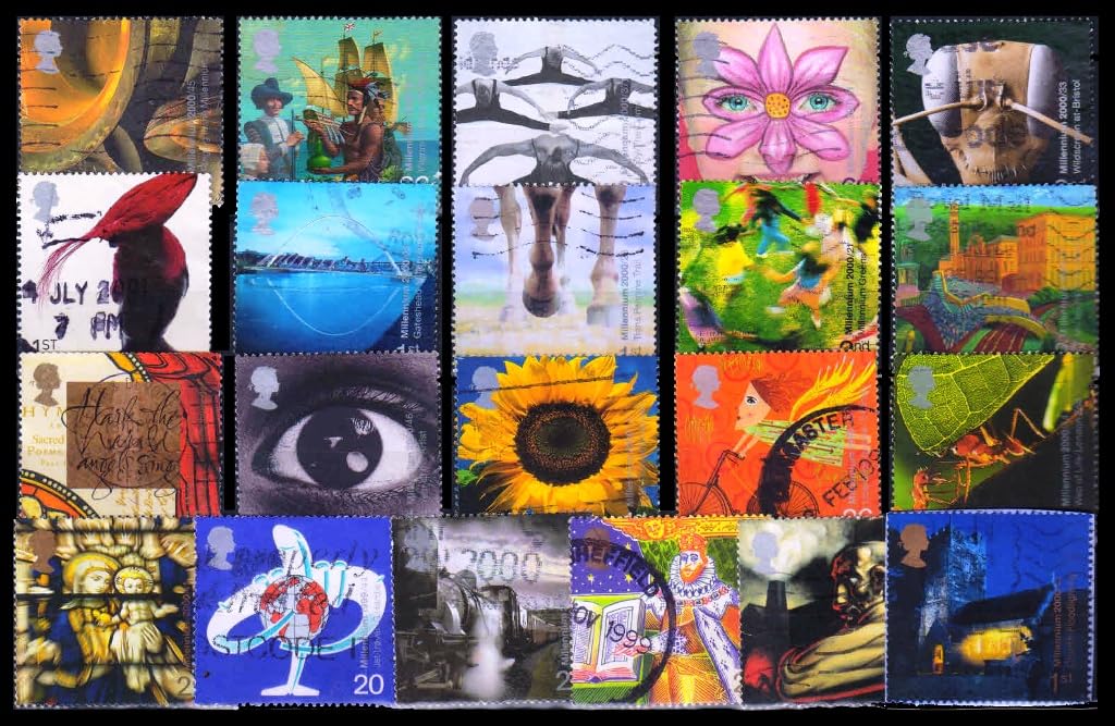 ISC~ Great Britain 2000-21 Different, Millennium Issues, Used Stamps, All Genuine Postage Stamps, England Stamps ~ Stampex