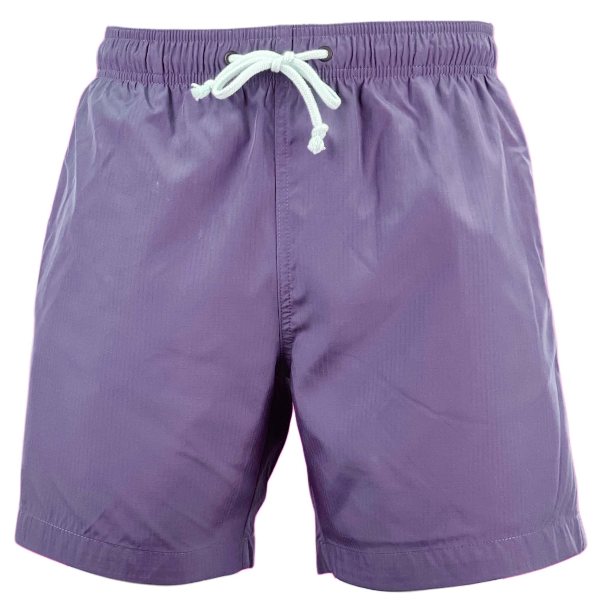 G5 APPAREL Mens Mid Swim Shorts Swimming Trunks with Pockets Mesh Lined Quick Dry Lilac