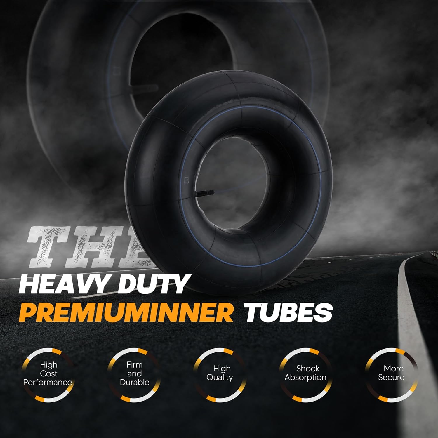 Improvedhand 20x8.00-8" to 20x10.00-8" Tire Inner Tubes with TR13 Straight Valve Stem, Heavy Duty Premium Inner Tubes for Lawn Mowers, Tractors, Hand Trucks, Wheelbarrows, Trolleys, Wagons