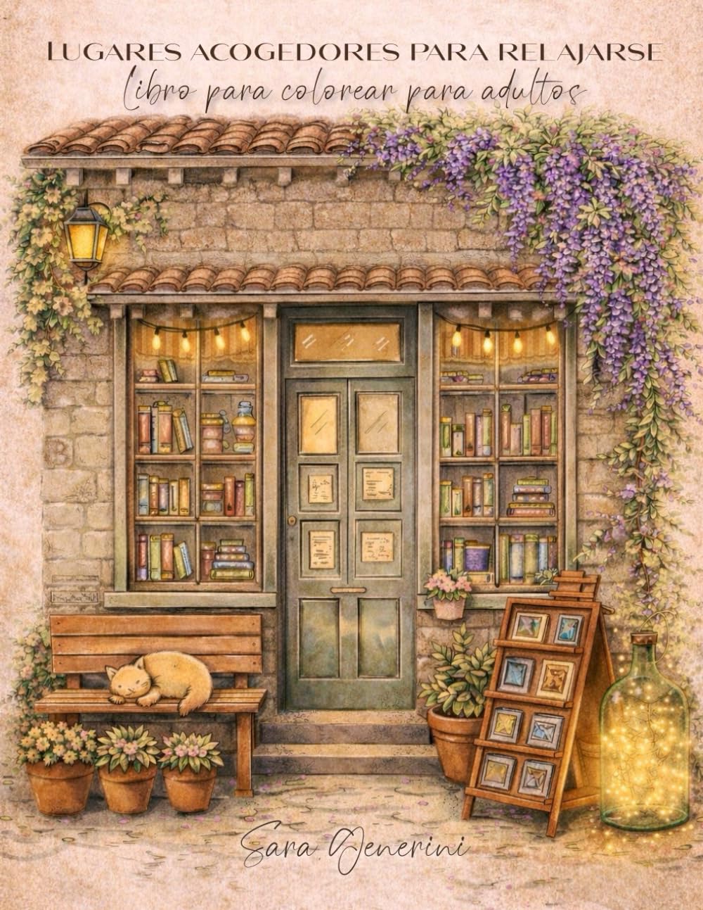 Lugares acogedores para relajarse: Libro para colorear para adultos