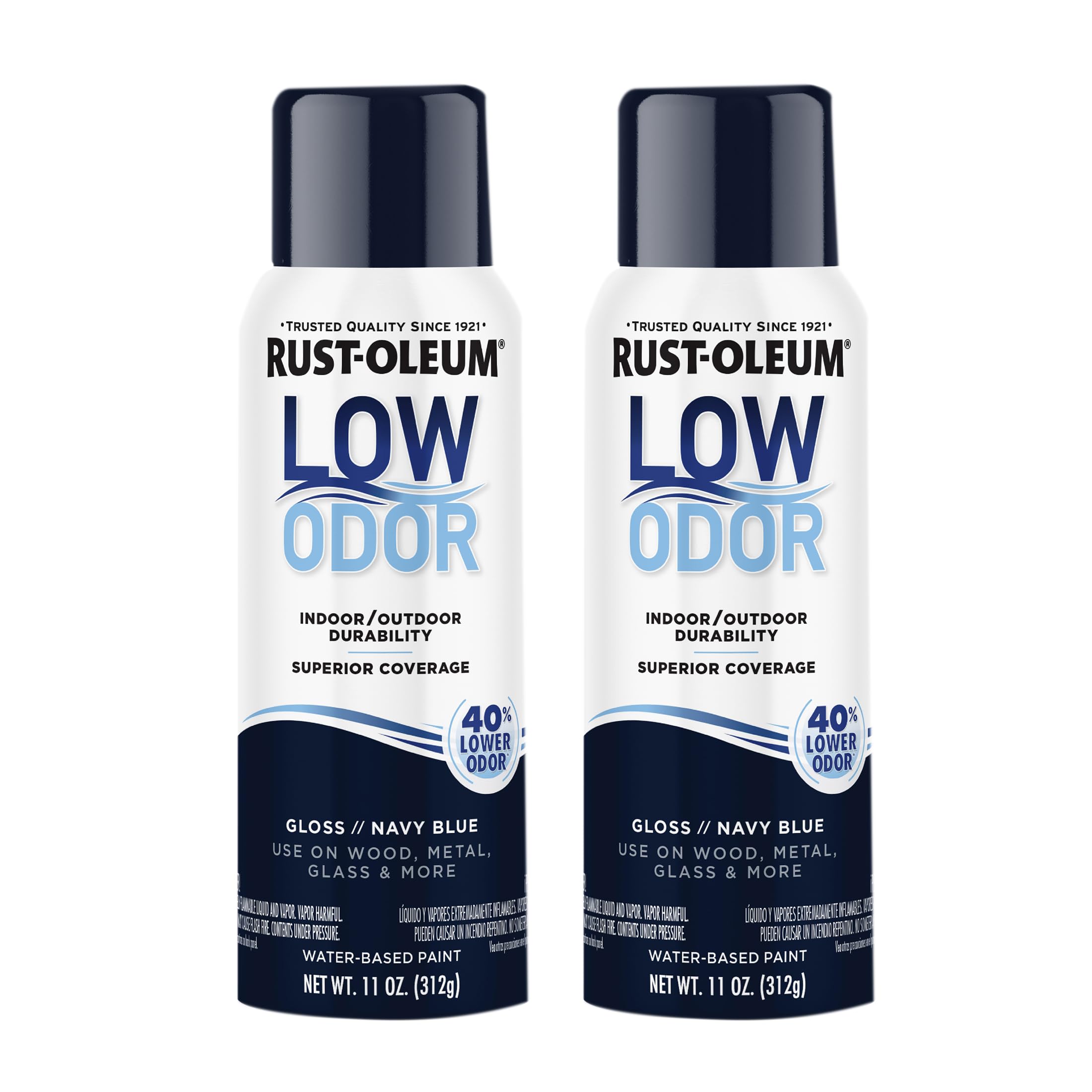 Rust-Oleum Low Odor Premium Spray Paint, Gloss Navy Blue