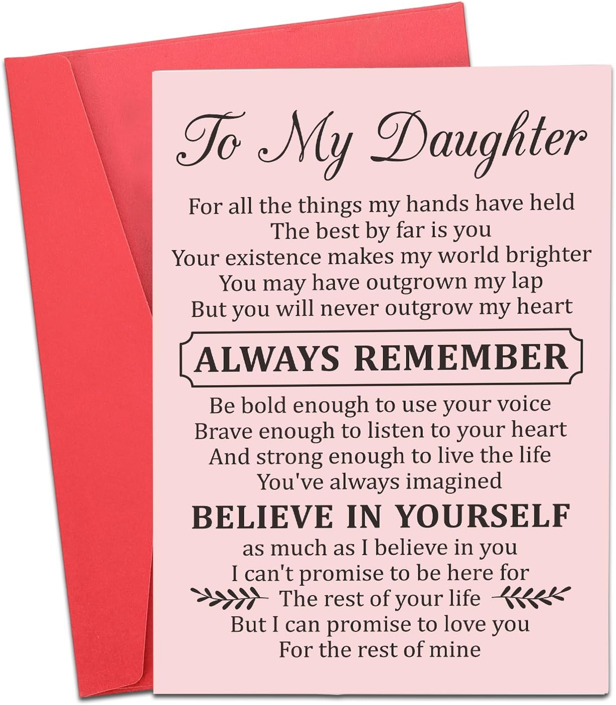Birthday Card for Women Daughter Gifts for Adult Her