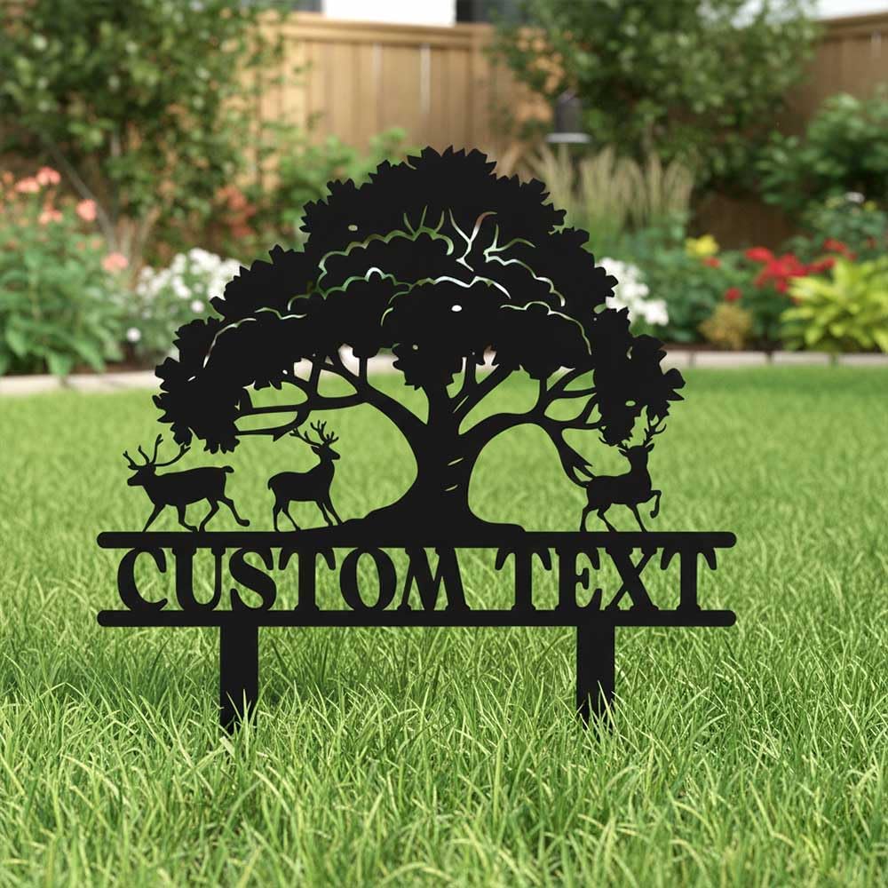 Personalized Tree of Life Metal Sign Garden Decor, Family Tree Wall Art, for Living Room Bedroom Garden Porch Patio Office Home Decor, Christmas Valentine's Day Housewarming Gifts