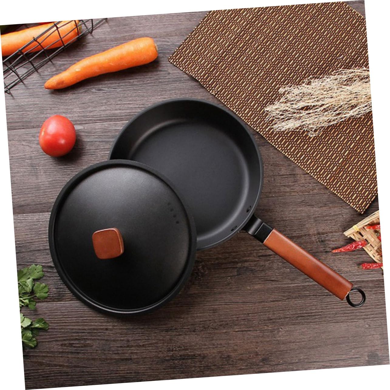 Non Stick Steak Pan Uncoated Egg Pancake Cooking Skillet Versatile Frying Pan for Induction Gas Stoves for Bbq and Grilling