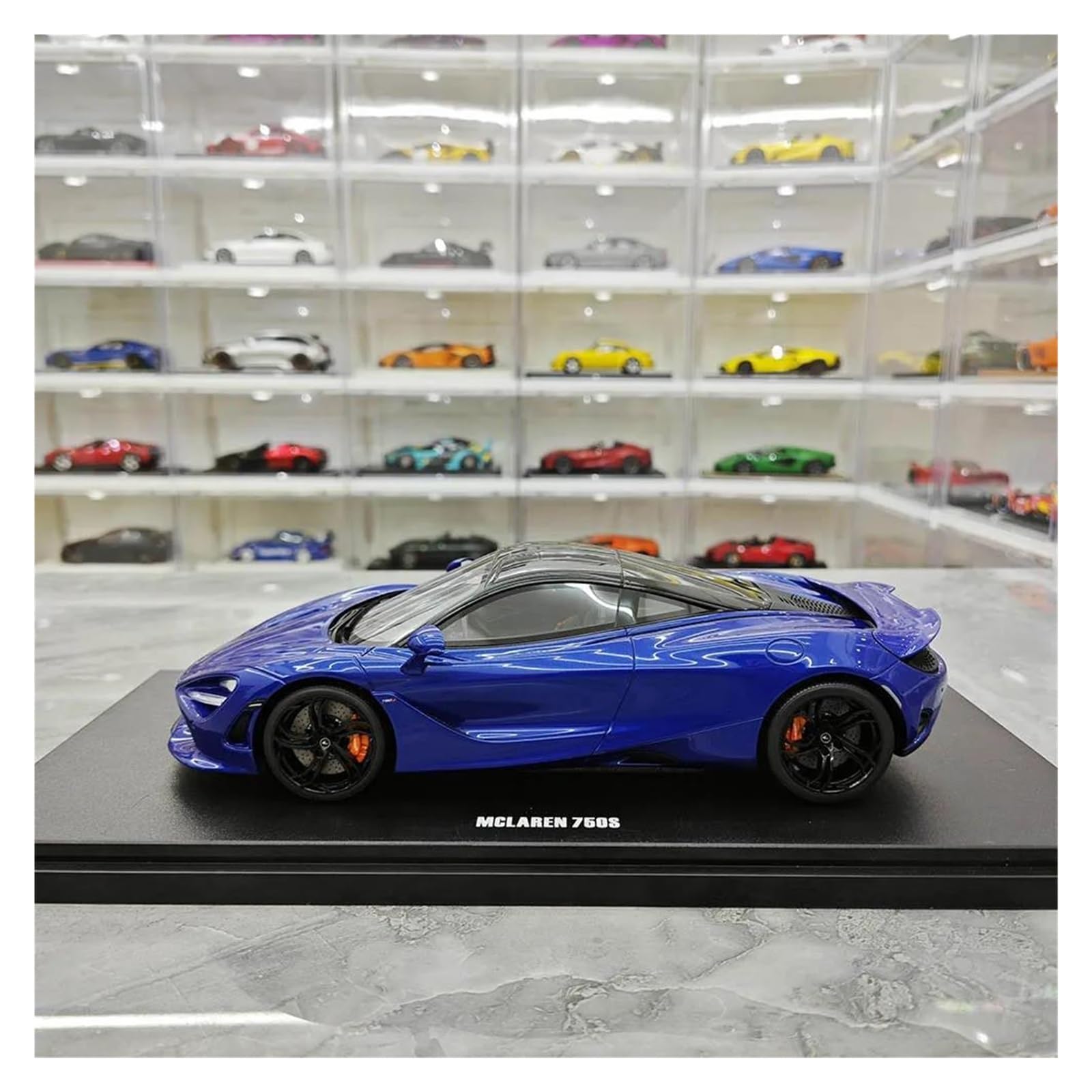Metallo Scala Replica Resina 1 18 Adatta Per La Decorazione Della Casa Del Modello Di Auto Statica Simulata McLaren 750S Hobby Veicoli Giochi Set