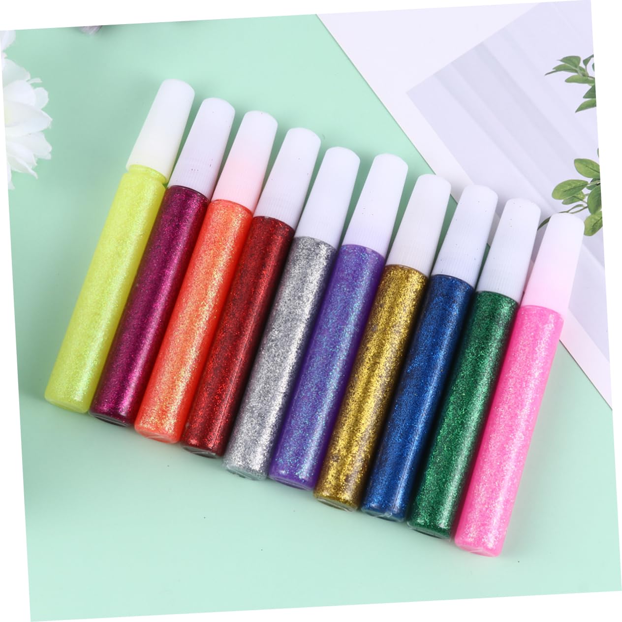 Artibetter 5sätze Flimmerklebestift Farbklebestift Malklebestift Glitzerpulver-klebestift Mit Je Zum Dekorieren Von Schulprojekten Handgefertigtem Kunsthandwerk Und Heimwerken