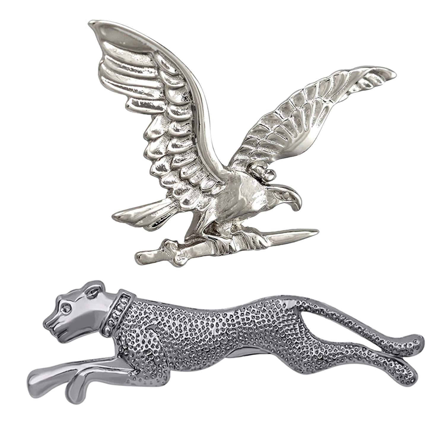 Mahi Combo of Jaugar and Flying Eagle Shaped Wedding Brooch/Lapel Pin for Men (CO1105507R) (B0BKT3YBC3) Amazon Price History, Amazon Price Tracker