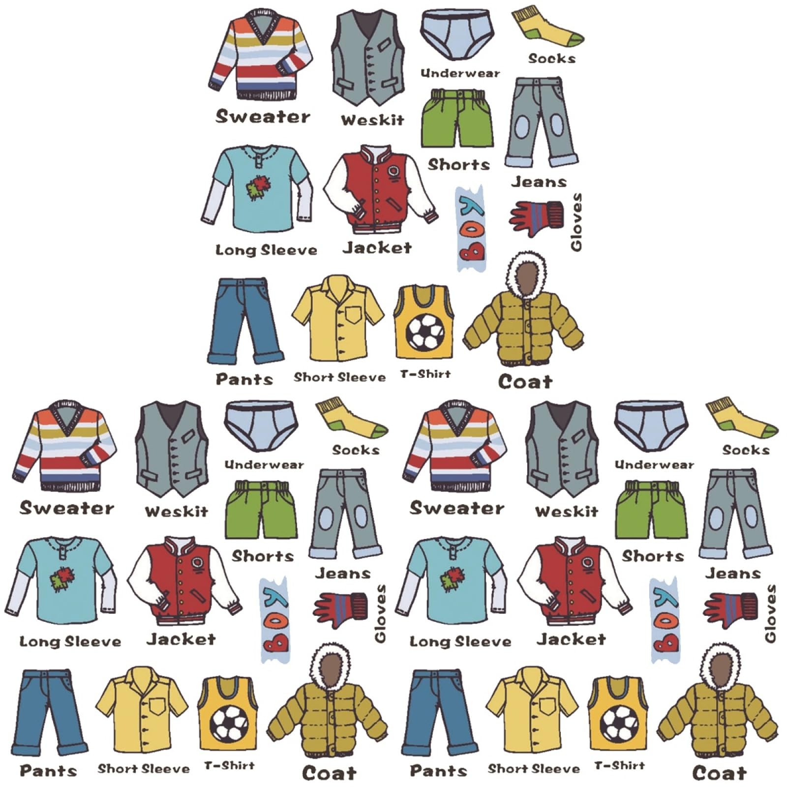 Abaodam 3 Hojas etiqueta de clasificación de ropa armario ropero infantil vestidor pegatinas adhesivas pegatinas pared etiquetas calcomanías de armario etiqueta de ropa cuarto de los niños