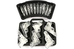 Bullet Ice Cube Trays (2-Pack) - Authentic Handgun & Bullet Ice Mold Makers