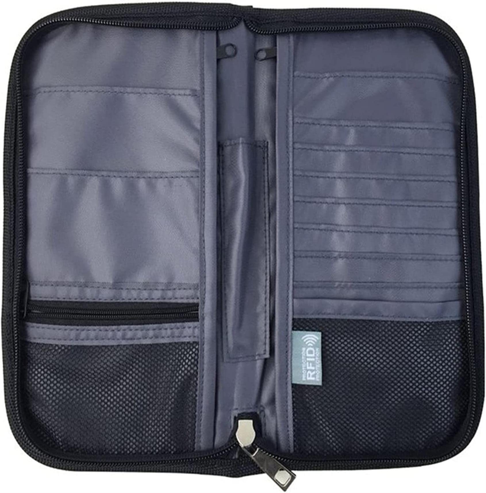 CNPRAZ RFID Protection Faraday Bag, Cell Phone Signal Blocking Anti-Scanning Bag, GPS Location EMF Reducing Multifunction Wallet