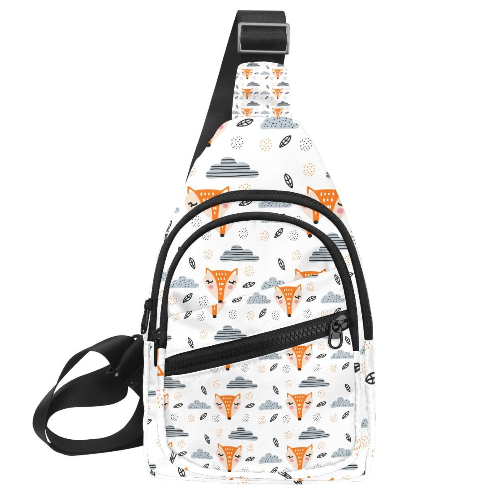 Sac à bandoulière imperméable Cloud and Fox multicolore 30x18cm