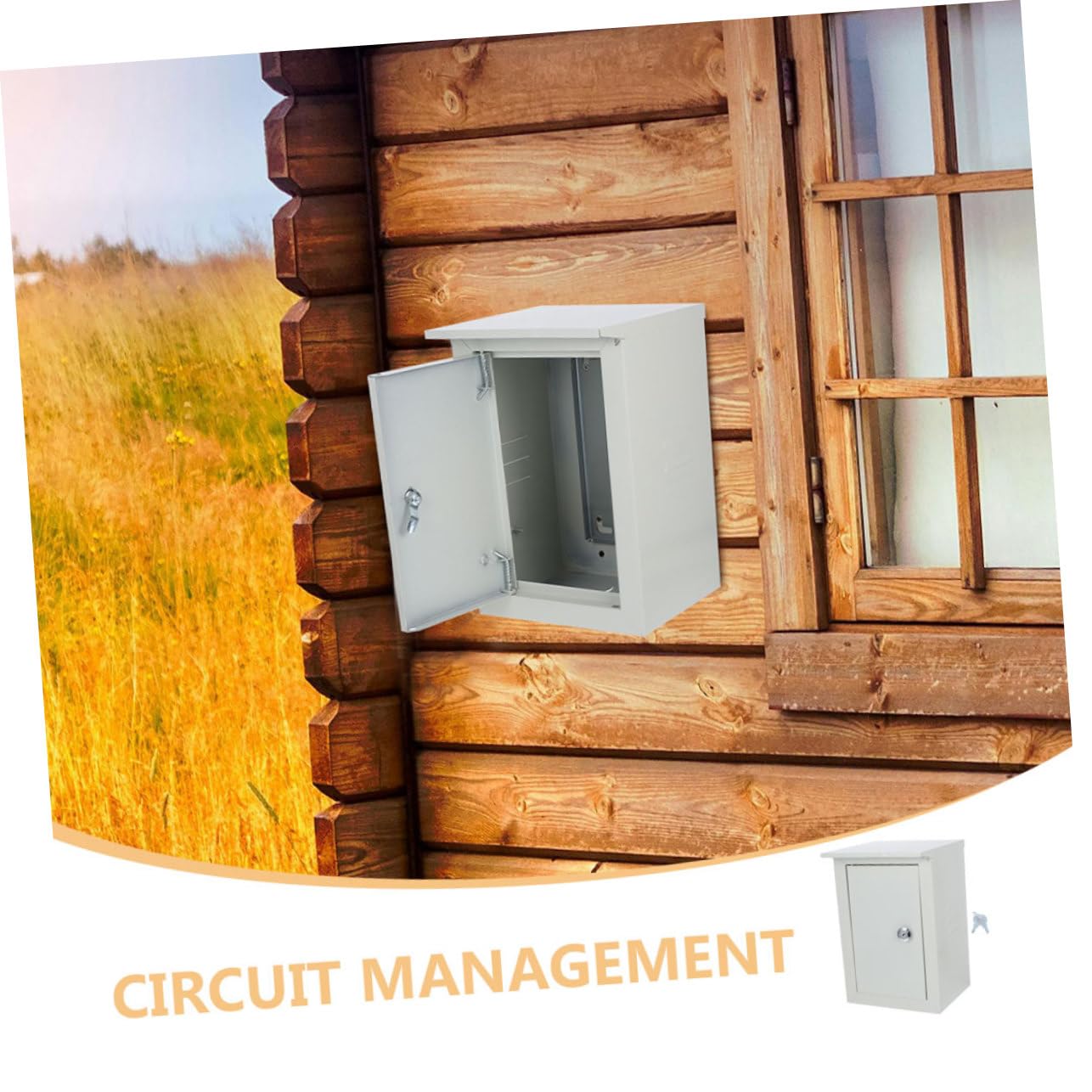 Wall-Mounted Electrical Distribution Box Outdoor Cable Box Accessible Design and Sealed Protection