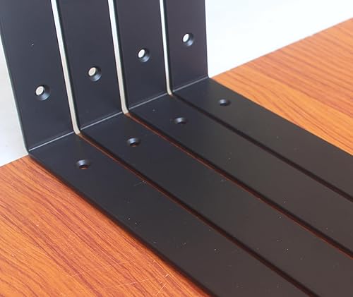 Miniatura 8 de Paquete de 16  14 pulgadas de largo x 8 pulgadas de alto x 1.5 pulgadas de ancho, soporte rústico de 0.197 in de grosor, soportes de estante de