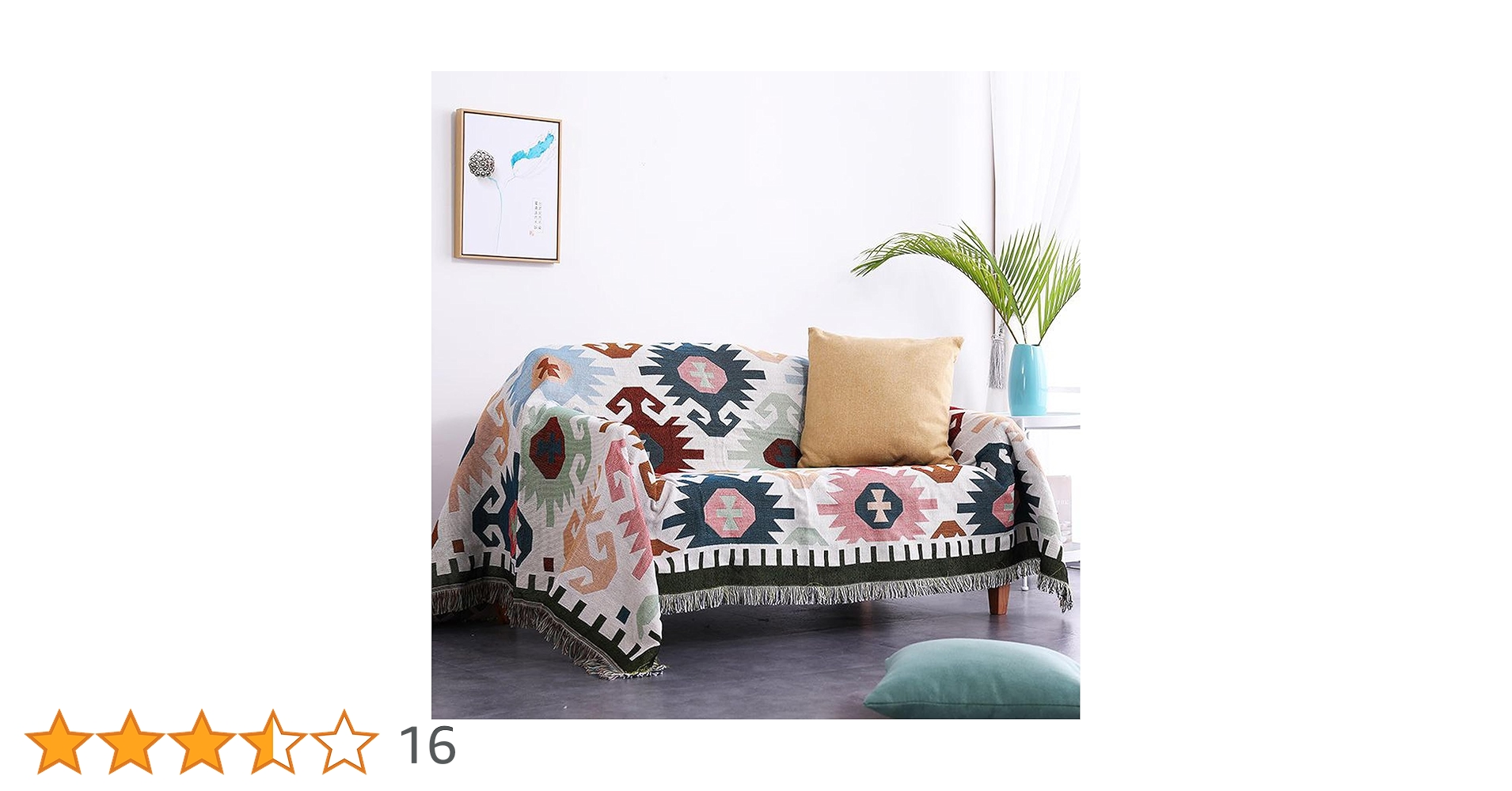 Amazon｜マルチカバー インド綿100％ ベッドカバー 布 マルチ