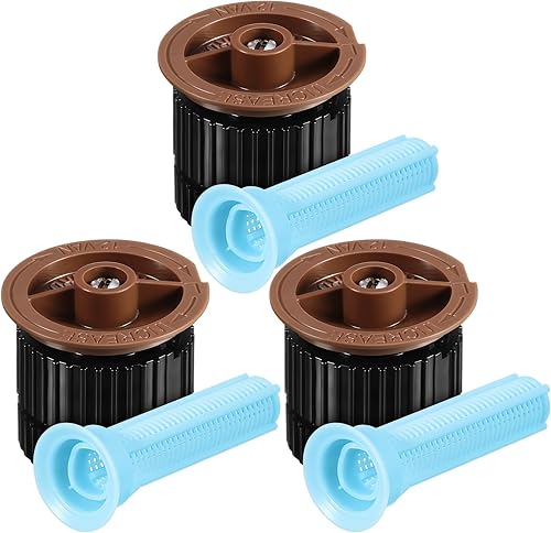 Geiserailie 3 piezas de 12 boquillas de arco variable de repuesto para cabezal de aspersor ajustable giratorio de 360 grados para riego emergente