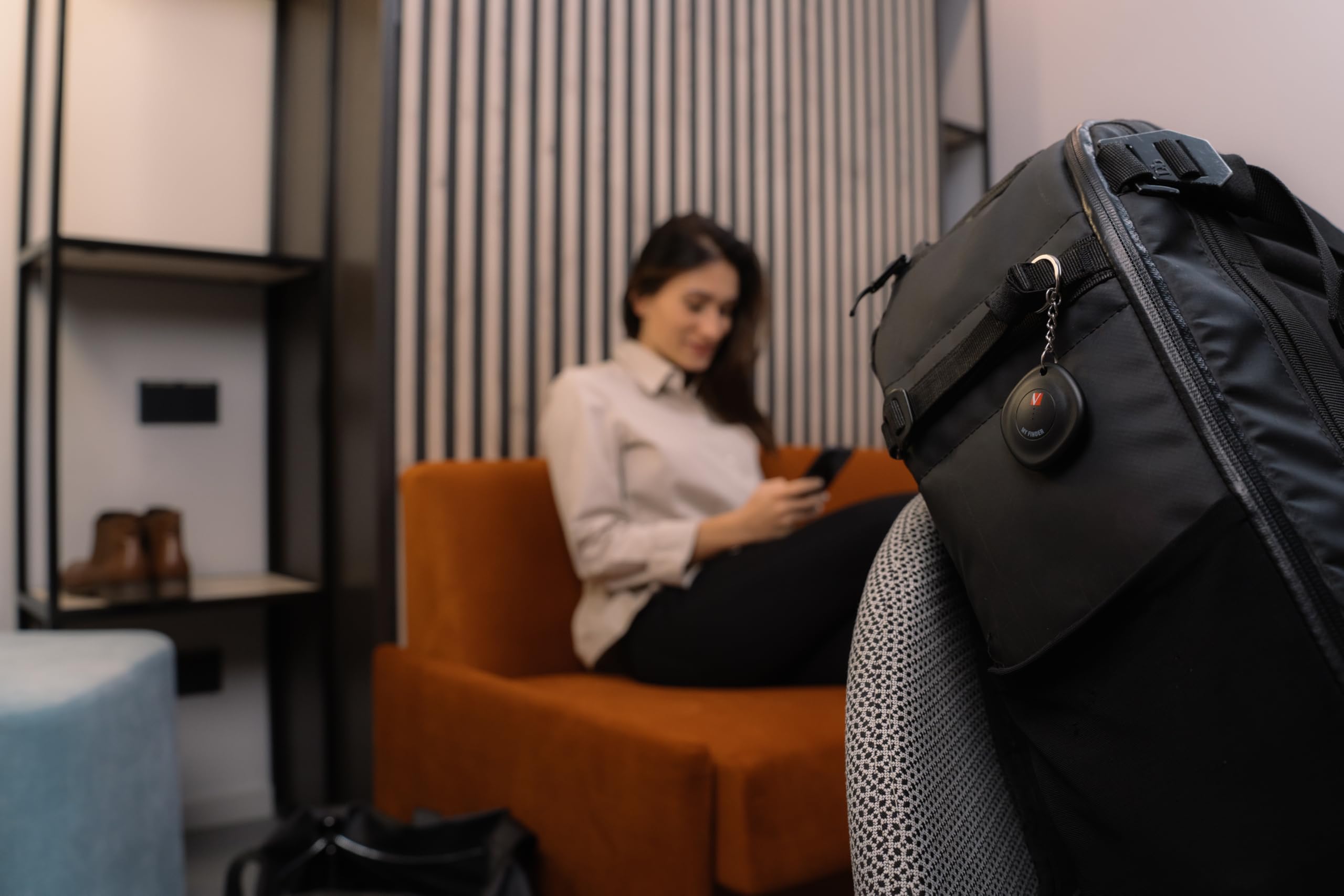 Verbatim My Finder, Bluetooth Tracker do plecaka, walizki, portfela, kluczy i innych przedmiotów, kompatybilny z Apple "Wo jest?", lokalizator kluczy z wymienną baterią